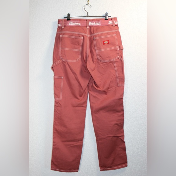Dickies High Waisted Coral Carpenter Pant + Belt - Picture 3 of 10